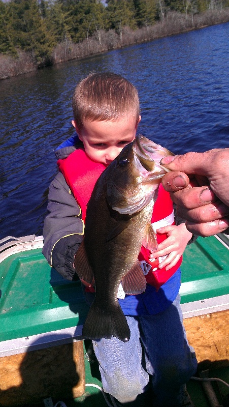 first bass of the year open water near Kingston