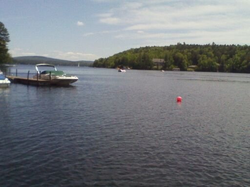 Good view of part of Lake Sunapee near Claremont