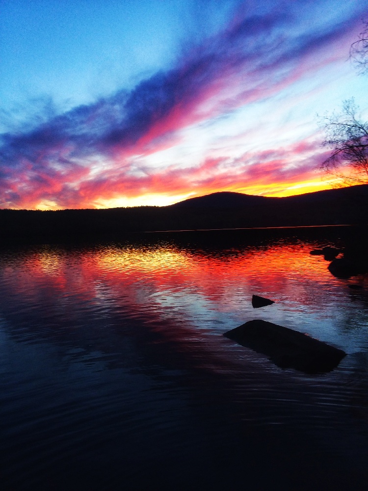 Goose Pond Sunset near Lyme