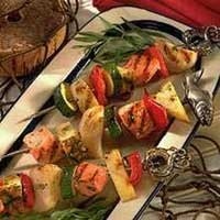 Salmon and Scallop Kabobs