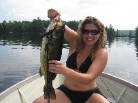 Lake Waukewan-Part II: Jen's Larry Fishing Report