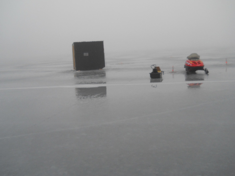 ice fishing 12/31/2011 near Grantham