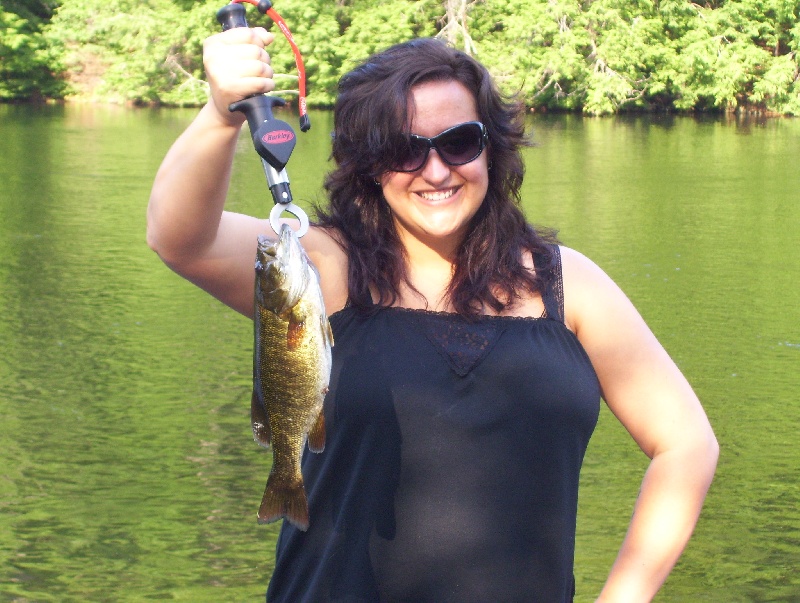 7/25/09 - Melissa's 3rd Smallie - 13in 1lb near Northfield