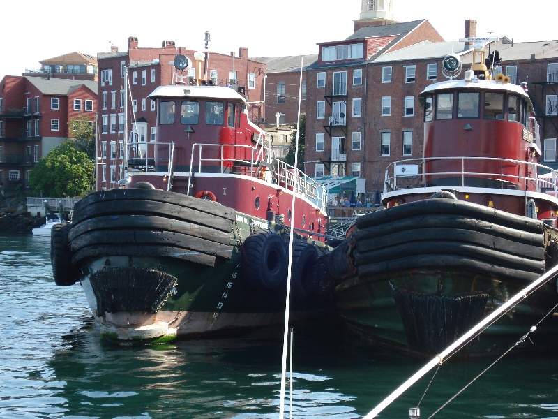 Tugboats near Greenland