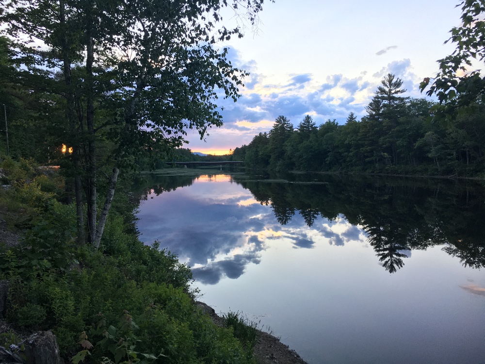 Ossipee river on 153 @ 25 bridge near Effingham