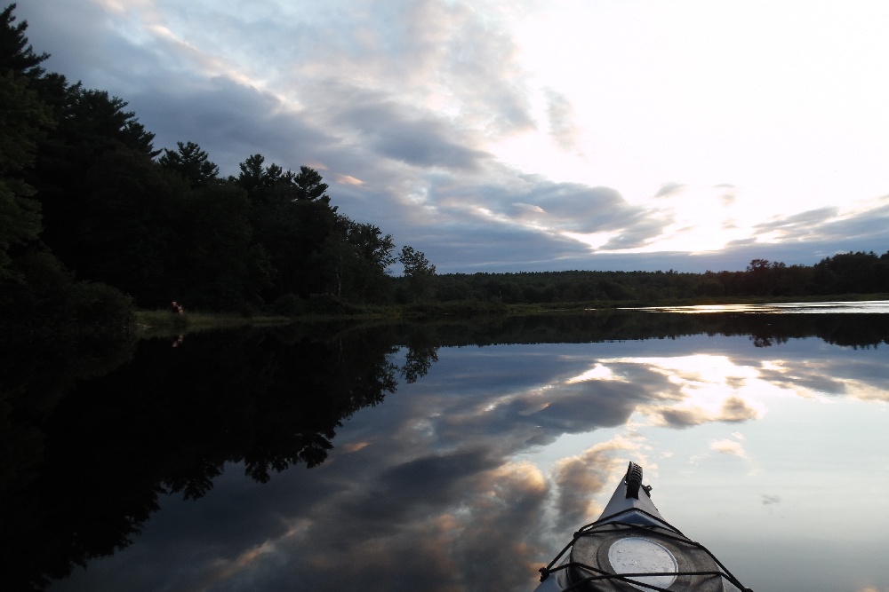 Lamprey at dusk near Newfields